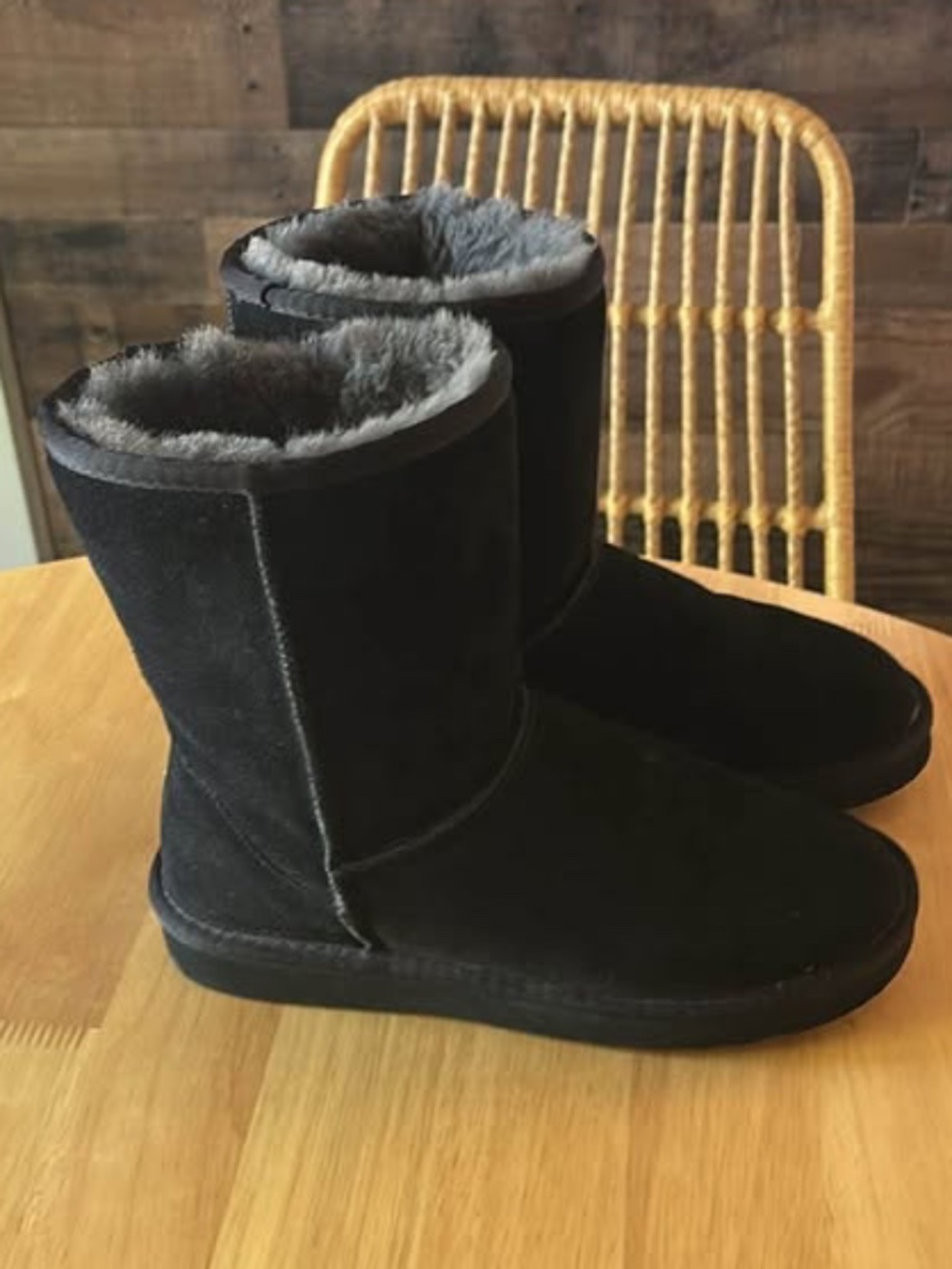 QUINCE Women’s Size 9 NEW Black Shearling Boots NWOT